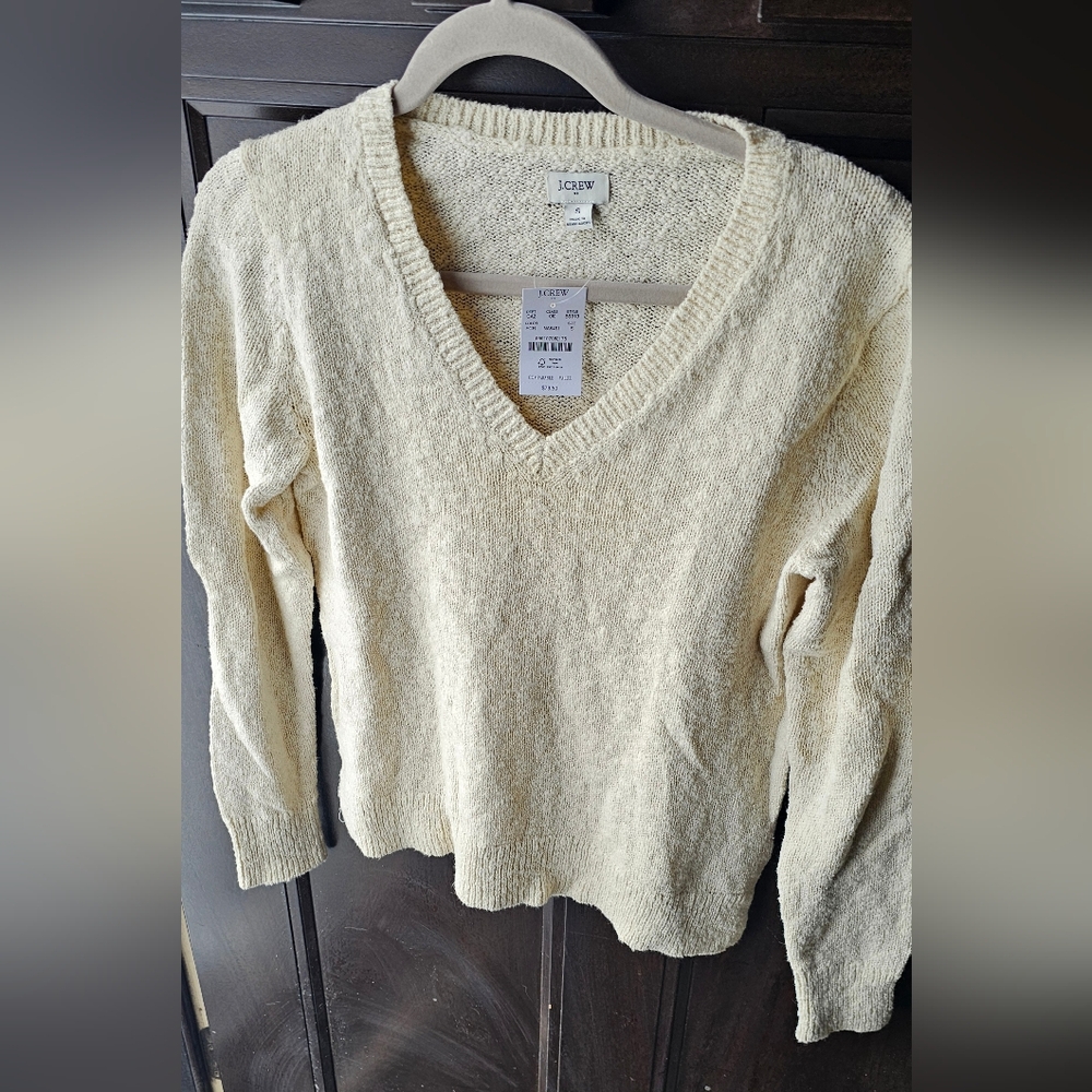 NWT J. Crew Factory Women's Cream Sweater